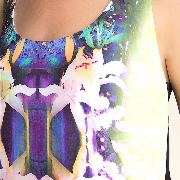 Bebe Printed-Panel Hi-lo Dress (XS) - Picture 3 of 3