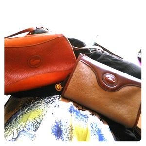 Two vintage leather Dooney and Bourke purses