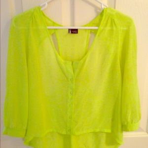 Urban outfitters neon blouse
