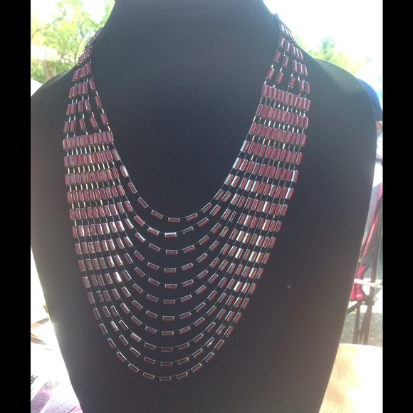 Multi row necklace