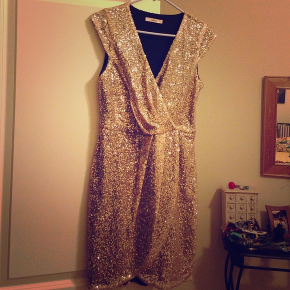 Gold dress