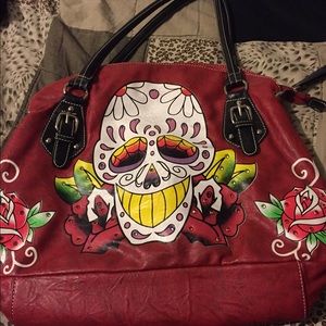 Sugar skull purse