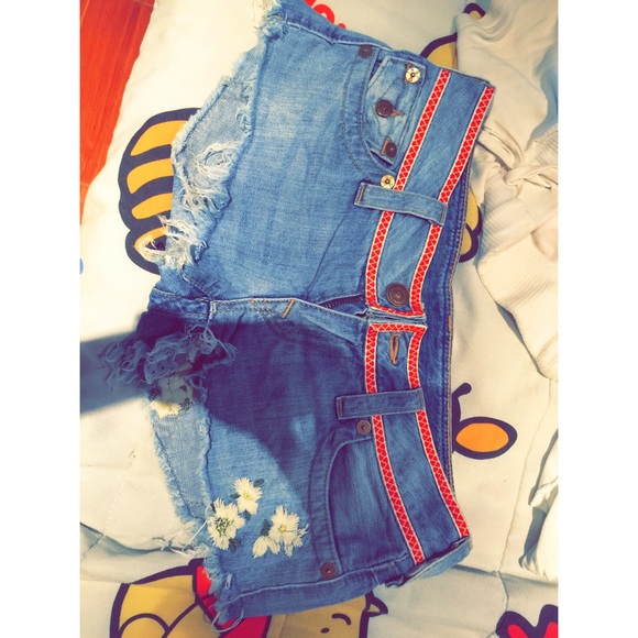 True Religion Joey Cut Off Shorts