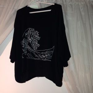 brandy Melville Trina high tide wave top