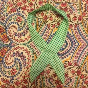 Bundle for Marina - Green gingham bendy headscarf