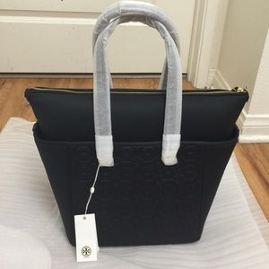 Tory Burch Embossed Neoprene Shopper