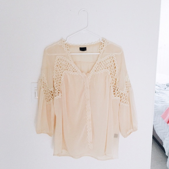 blush sheer top
