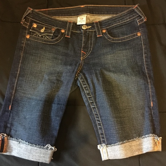 True religion knee length shorts 31