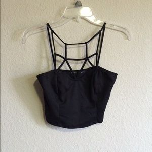 Caged Strappy Crop Top