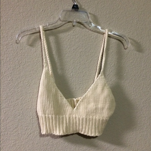 Brandy Melville Crochet Crop Top
