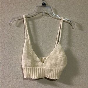 Brandy Melville Crochet Crop Top