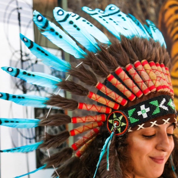 Indian Bra and Headdress