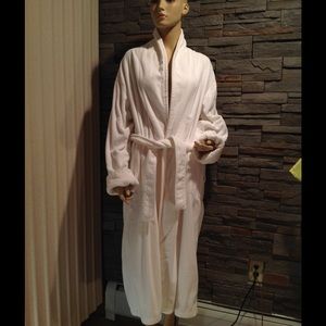 Victoria's Secret white French terry cotton robe