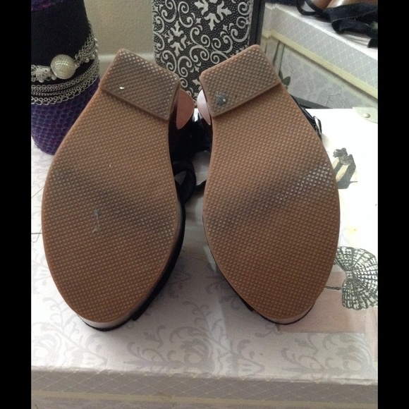 Black heeless wedges - Picture 4 of 4