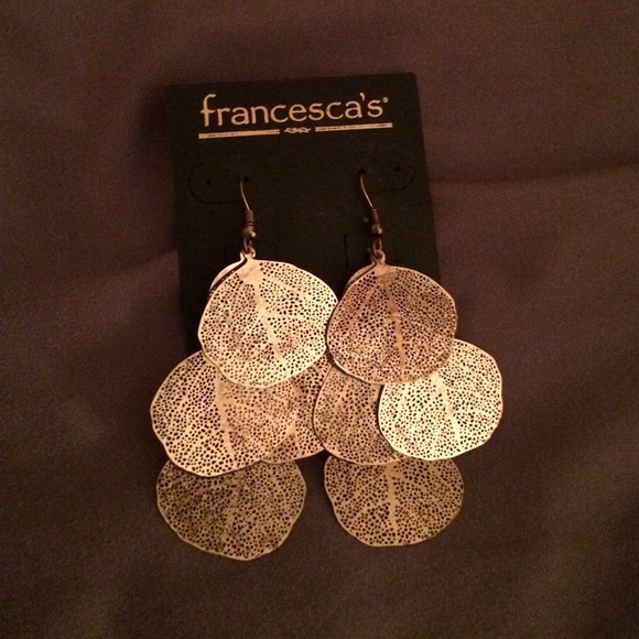 Francesca's Collections Jewelry - Gold Chandelier Earrings