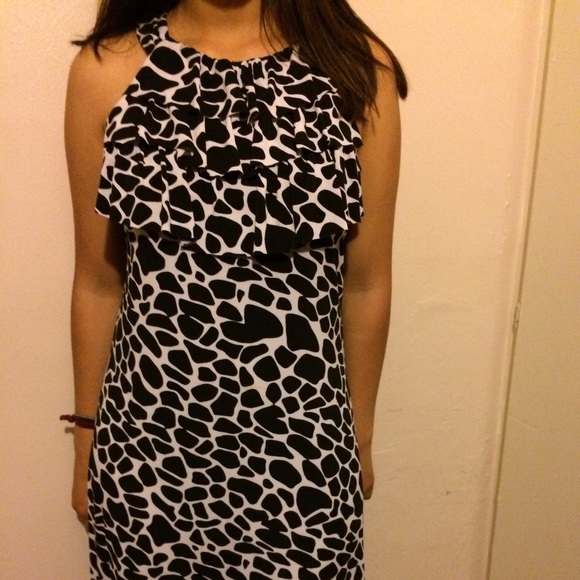 Black and white dress