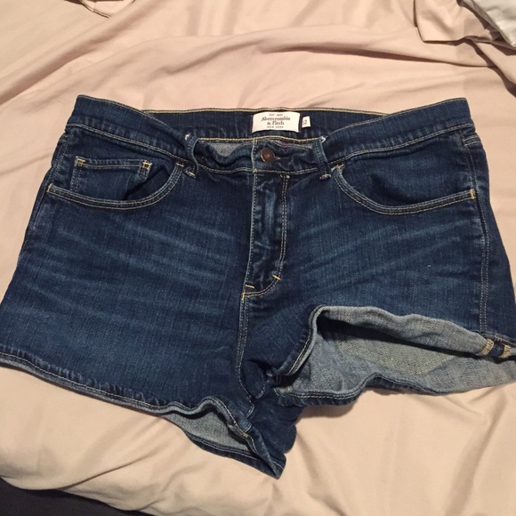 Abercrombie and Fitch mid rise denim shorts