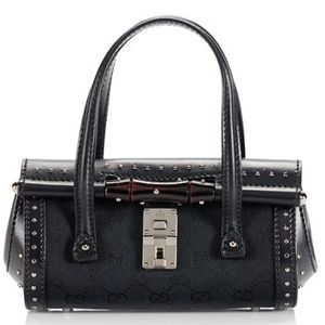 💯 Authentic "Gucci" Bamboo Bullet Small Satchel