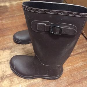 Kamik brown rain boots