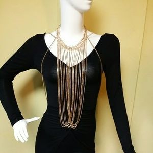 Sexy gold body chain