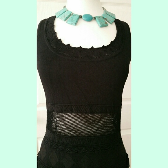 Black knitted dress - Picture 2 of 3