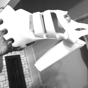 White lug sole heels!