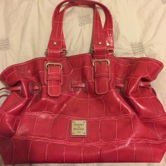 Red leather Dooney&Burke purse