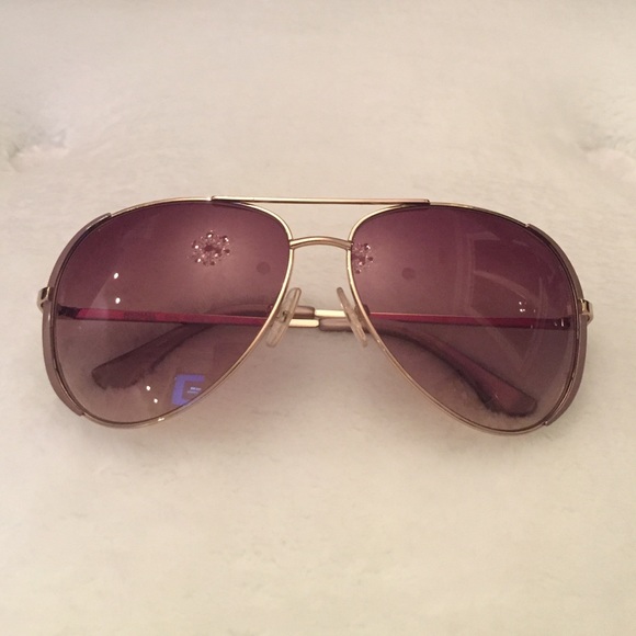 Michael Kors Gold Oversized Aviator Sunglasses