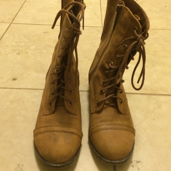 Brown Combat Boots