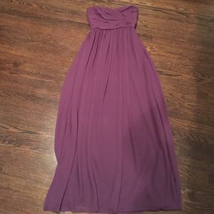 ML by Monique Lhouillier Eggplant bridesmaid dress