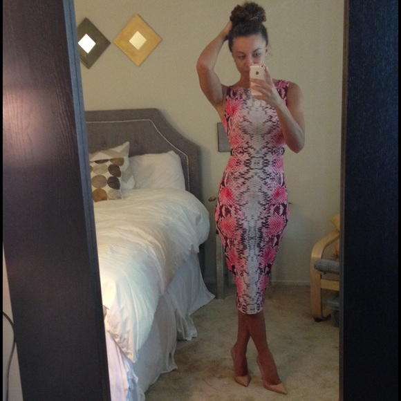 ❌ BUNDLED - ASOS Snake skin midi dress - Picture 4 of 4