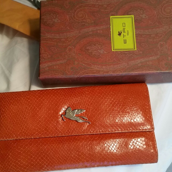 Authentic Etro snakeskin wallet!! - Picture 1 of 4