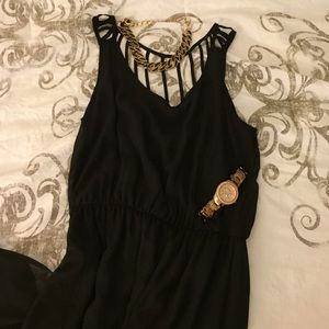 Black maxi dress