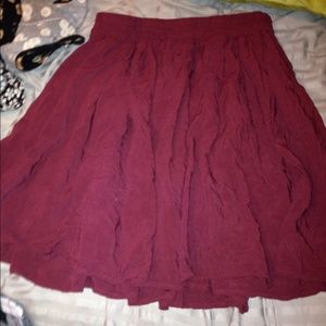 Brandy Melville maroon skirt