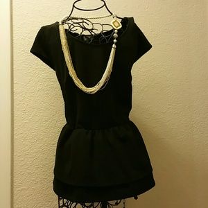 🔴SOLD🔴 Black Peplum Shirt