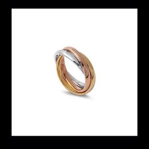High Polished Multi Colored Ring Band