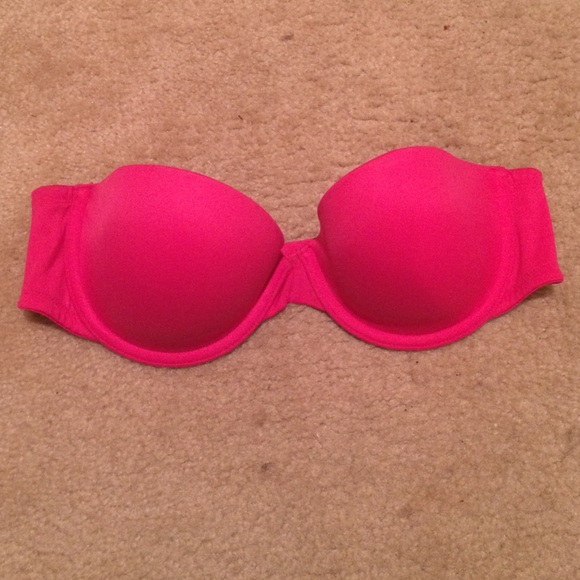 Strapless Bra Hot Pink