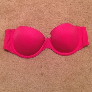 Strapless Bra Hot Pink