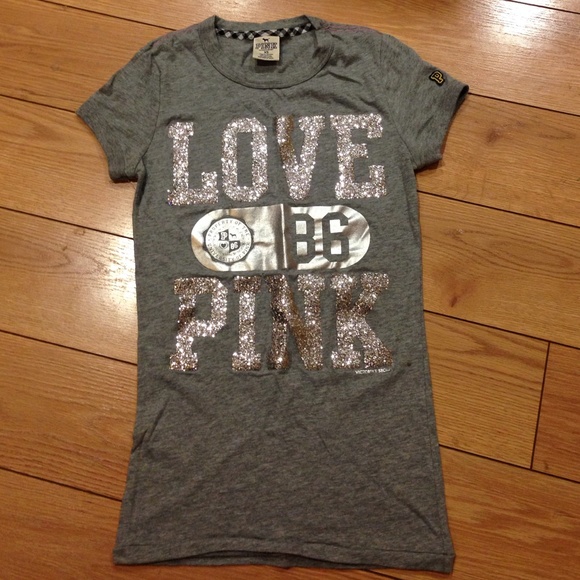 VS PINK Glitter T shirt