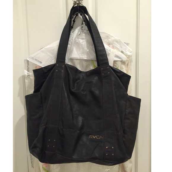 RVCA nice brown leather oversized bag