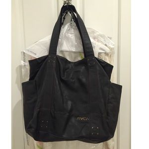 RVCA nice brown leather oversized bag