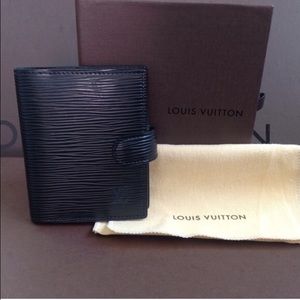 **SOLD** Authentic LV Black Epi Card Holder