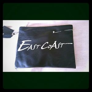 Black clutch bag