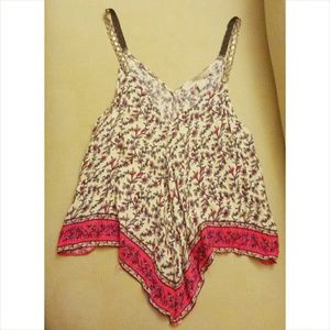 Floral Embroidered Straps Top