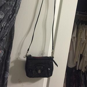 Mini black coach purse