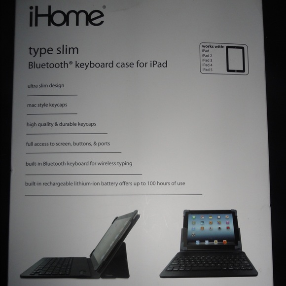iHome Bluetooth keyboard case for iPad - Picture 2 of 4