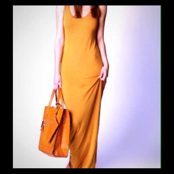 Wheat maxi dress