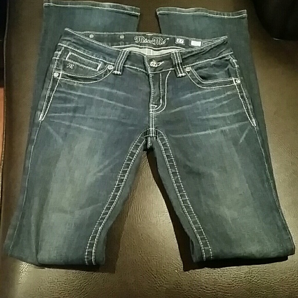 Miss Me sz 27 / 33 JP5074 BOOT Dark Wash Jeans