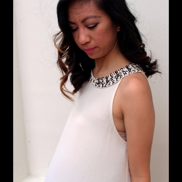 Peter Pan Beaded Collar Blouse - Picture 1 of 1