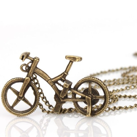 Jewelry - Bicycle Necklace Cat earrings, Yellow Rose Earring